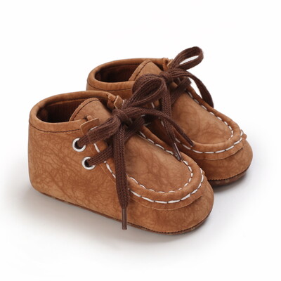 Новородени бебета, момчета и момичета, кафяви ежедневни обувки Baby First Walking Shoes Мека подметка, противоплъзгащи се бебешки ежедневни обувки 0-18M