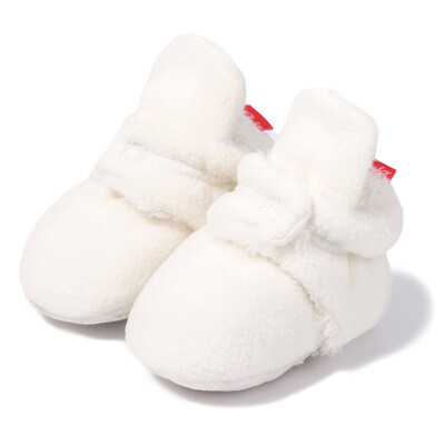 KIDSUN Șosete pentru bebeluși Pantofi tricotați cu dungi multicolore anti-alunecare Iarnă pentru bebeluși băieți pantofi pentru fetiță Bumbac First Walkers Șosete pentru nou-născut