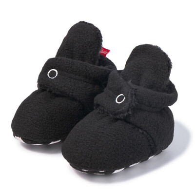 KIDSUN Șosete pentru bebeluși Pantofi tricotați cu dungi multicolore anti-alunecare Iarnă pentru bebeluși băieți pantofi pentru fetiță Bumbac First Walkers Șosete pentru nou-născut