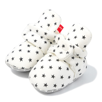 KIDSUN Șosete pentru bebeluși Pantofi tricotați cu dungi multicolore anti-alunecare Iarnă pentru bebeluși băieți pantofi pentru fetiță Bumbac First Walkers Șosete pentru nou-născut