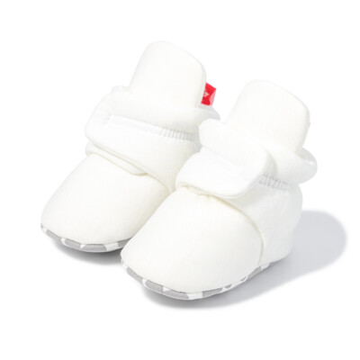 KIDSUN Șosete pentru bebeluși Pantofi tricotați cu dungi multicolore anti-alunecare Iarnă pentru bebeluși băieți pantofi pentru fetiță Bumbac First Walkers Șosete pentru nou-născut
