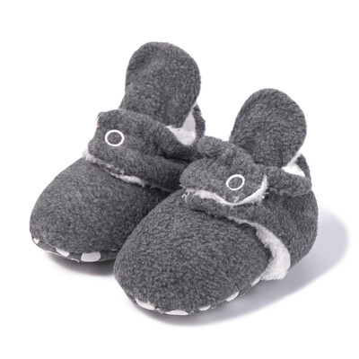 KIDSUN Șosete pentru bebeluși Pantofi tricotați cu dungi multicolore anti-alunecare Iarnă pentru bebeluși băieți pantofi pentru fetiță Bumbac First Walkers Șosete pentru nou-născut