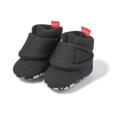 KIDSUN Șosete pentru bebeluși Pantofi tricotați cu dungi multicolore anti-alunecare Iarnă pentru bebeluși băieți pantofi pentru fetiță Bumbac First Walkers Șosete pentru nou-născut