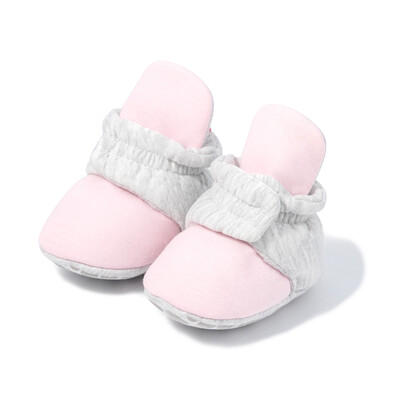 KIDSUN Șosete pentru bebeluși Pantofi tricotați cu dungi multicolore anti-alunecare Iarnă pentru bebeluși băieți pantofi pentru fetiță Bumbac First Walkers Șosete pentru nou-născut