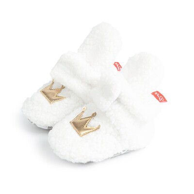 KIDSUN Șosete pentru bebeluși Pantofi tricotați cu dungi multicolore anti-alunecare Iarnă pentru bebeluși băieți pantofi pentru fetiță Bumbac First Walkers Șosete pentru nou-născut