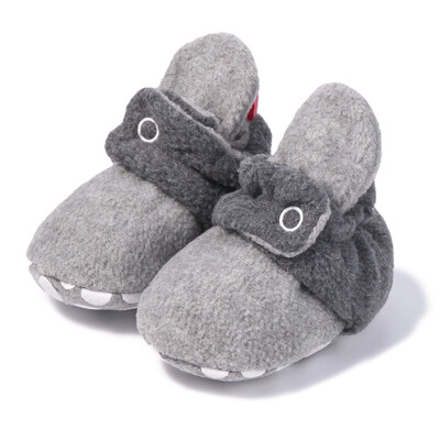 KIDSUN Șosete pentru bebeluși Pantofi tricotați cu dungi multicolore anti-alunecare Iarnă pentru bebeluși băieți pantofi pentru fetiță Bumbac First Walkers Șosete pentru nou-născut