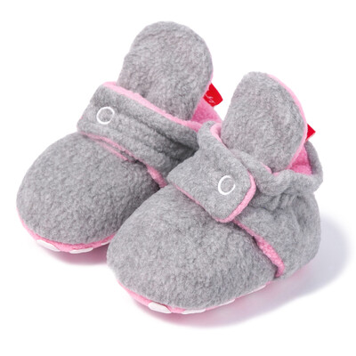KIDSUN Șosete pentru bebeluși Pantofi tricotați cu dungi multicolore anti-alunecare Iarnă pentru bebeluși băieți pantofi pentru fetiță Bumbac First Walkers Șosete pentru nou-născut