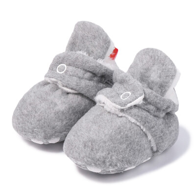 KIDSUN Șosete pentru bebeluși Pantofi tricotați cu dungi multicolore anti-alunecare Iarnă pentru bebeluși băieți pantofi pentru fetiță Bumbac First Walkers Șosete pentru nou-născut