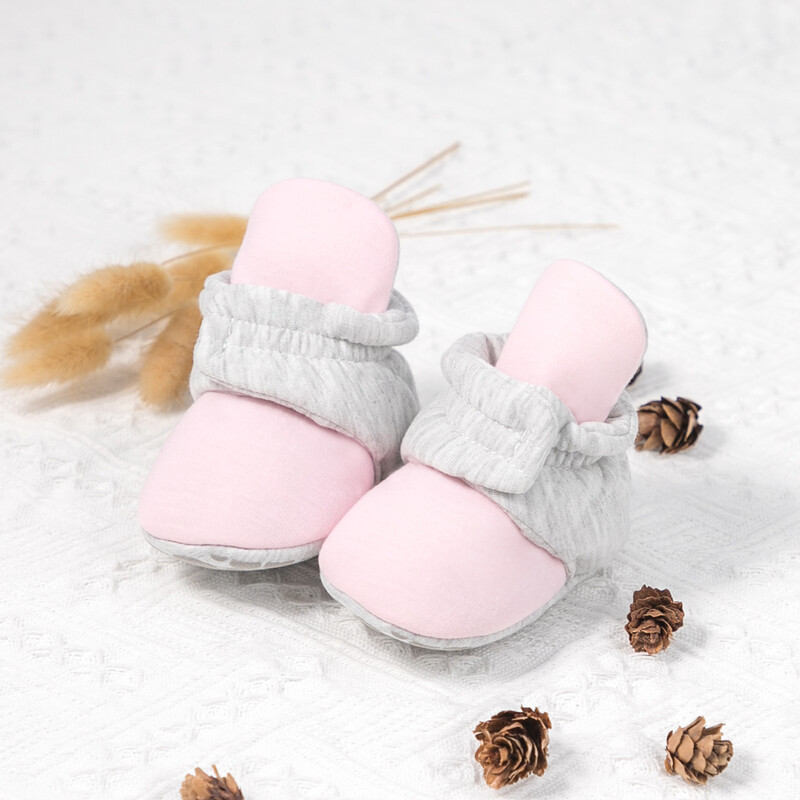 Detské ponožky KIDSUN, pletené viacfarebné pruhované, protišmykové zimné topánky pre chlapcov a dievčatá, bavlnené, prvé chodítka, novorodenecké ponožky