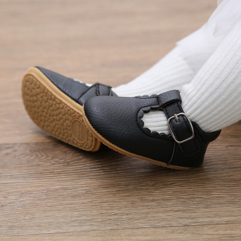 Meke kožne dječje cipele Novorođenčad Gumeni potplati Prve hodalice Cvjetne obrube Cipele za malu djecu Protuklizne cipele za djevojčice Prehodne cipele