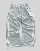 Pantaloni de sport Streetwear Îmbrăcăminte pentru bărbați și femei Harajuku Dungi retro Pantaloni largi cu grafic brodat Pantaloni drepti gotici gri