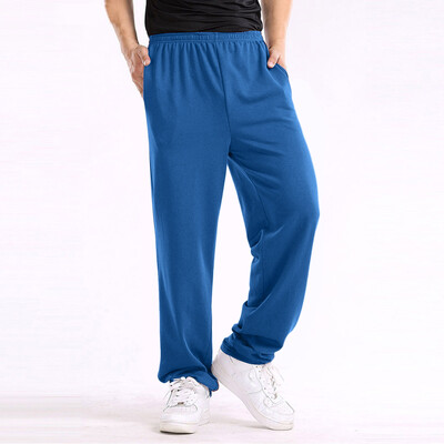 Îmbrăcăminte pentru bărbați Pantaloni de trening Jogger Pantaloni largi Jogging Casual Moda Pantaloni largi drepți pentru femei Pantaloni largi de sport de culoare uni