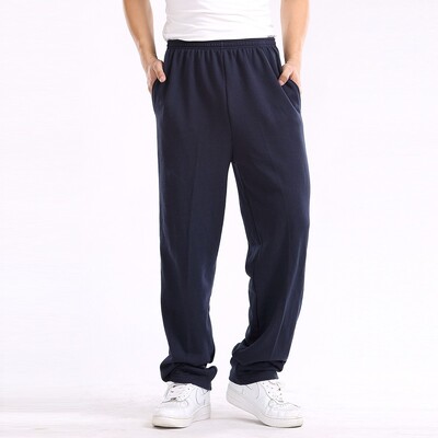 Îmbrăcăminte pentru bărbați Pantaloni de trening Jogger Pantaloni largi Jogging Casual Moda Pantaloni largi drepți pentru femei Pantaloni largi de sport de culoare uni