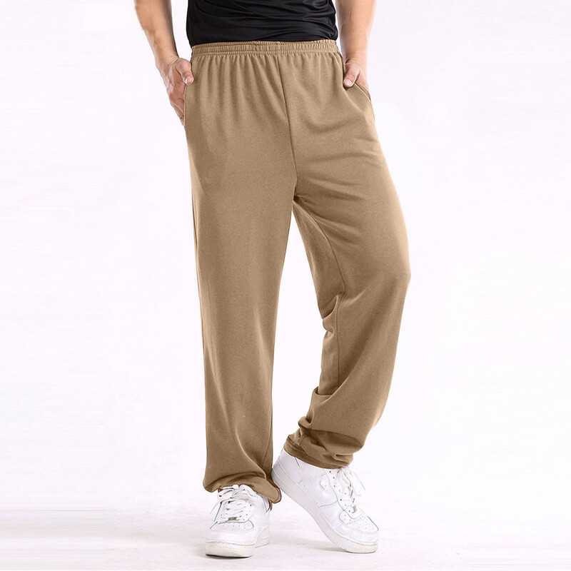 Îmbrăcăminte pentru bărbați Pantaloni de trening Jogger Pantaloni largi Jogging Casual Moda Pantaloni largi drepți pentru femei Pantaloni largi de sport de culoare uni