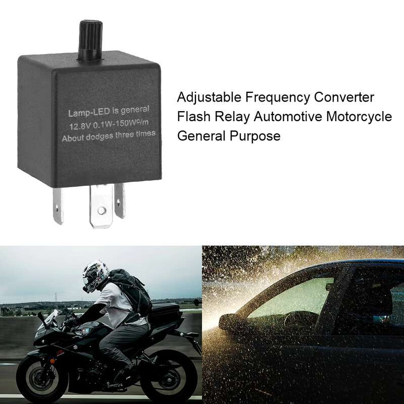 12V 3PIN releu motociclete lumini de semnalizare LED intermitent convertizor instrument kit de reglare electronică 4x4 accesorii auto universale