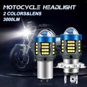 1 db 20000Lm H4 LED Moto H6 BA20D P15D LED motoros fényszóró izzók 3570 CSP lencse Fehér Sárga Hi Lo lámpa robogó tartozékok