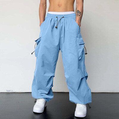 Pantalones Baggy Hombre Y2k nadrágok nagyméretű teherszállító ejtőernyős nadrágok férfi hip-hop jaggerek baggy vintage alkalmi melegítőnadrágok Techwear