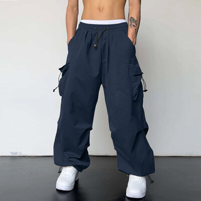 Pantalones Baggy Hombre Y2k nadrágok nagyméretű teherszállító ejtőernyős nadrágok férfi hip-hop jaggerek baggy vintage alkalmi melegítőnadrágok Techwear