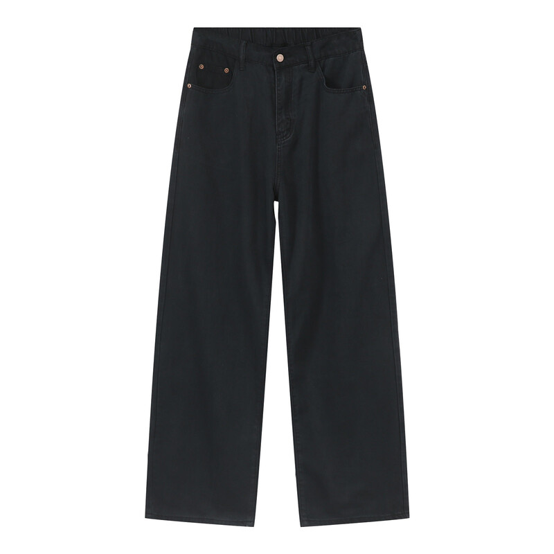 Férfi táskás hip-hop farmer széles szárú korcsolyázó farmer nadrág Alkalmi bő szabású hosszú nadrág Alkalmi utcai ruházat divat farmer nadrág