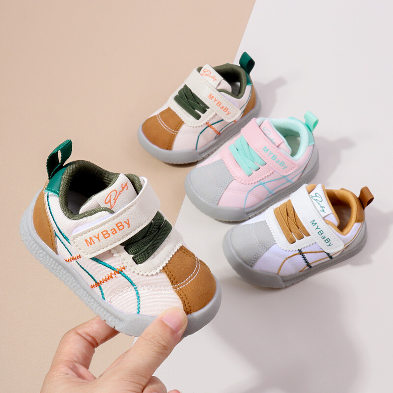 Primăvară și toamnă băiat fată ocazional design moda pantofi copii plat bebeluș copil mic în aer liber anti-alunecare pantofi confortabili pentru copii BM09