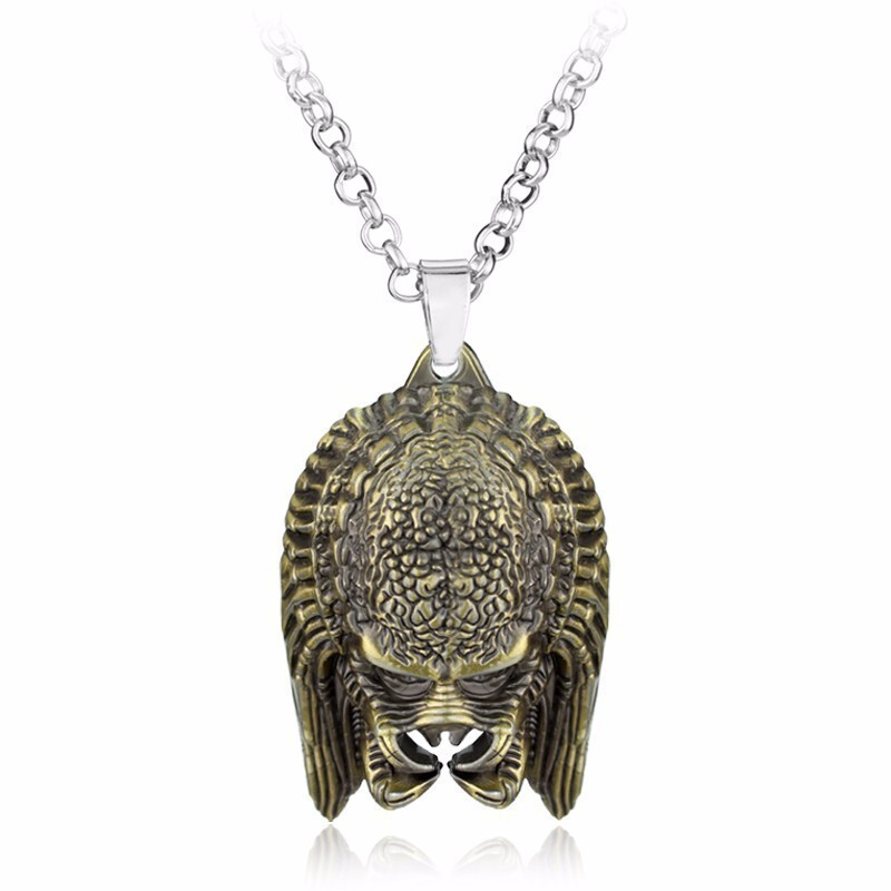 Alien vs Breloc Predator Pendant Alien Pendant Din aliaj de zinc Masca Pandantiv Colier