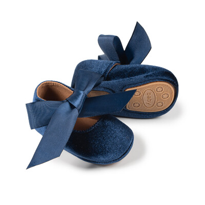 Cipele za prvu šetnju za djevojčice Cipele za malu princezu sa slatkim mašnama Cipele za malu djecu Meki potplat Neklizajuća obuća Cipele za krevetić 0-18 mjeseci