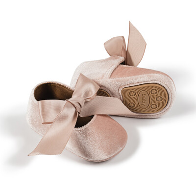 Cipele za prvu šetnju za djevojčice Cipele za malu princezu sa slatkim mašnama Cipele za malu djecu Meki potplat Neklizajuća obuća Cipele za krevetić 0-18 mjeseci