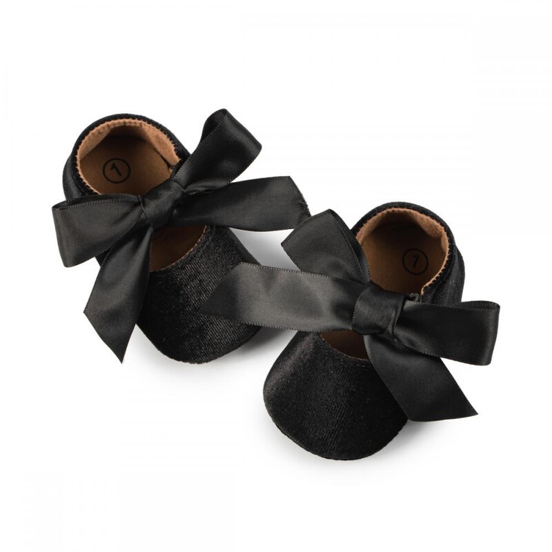 Cipele za prvu šetnju za djevojčice Cipele za malu princezu sa slatkim mašnama Cipele za malu djecu Meki potplat Neklizajuća obuća Cipele za krevetić 0-18 mjeseci