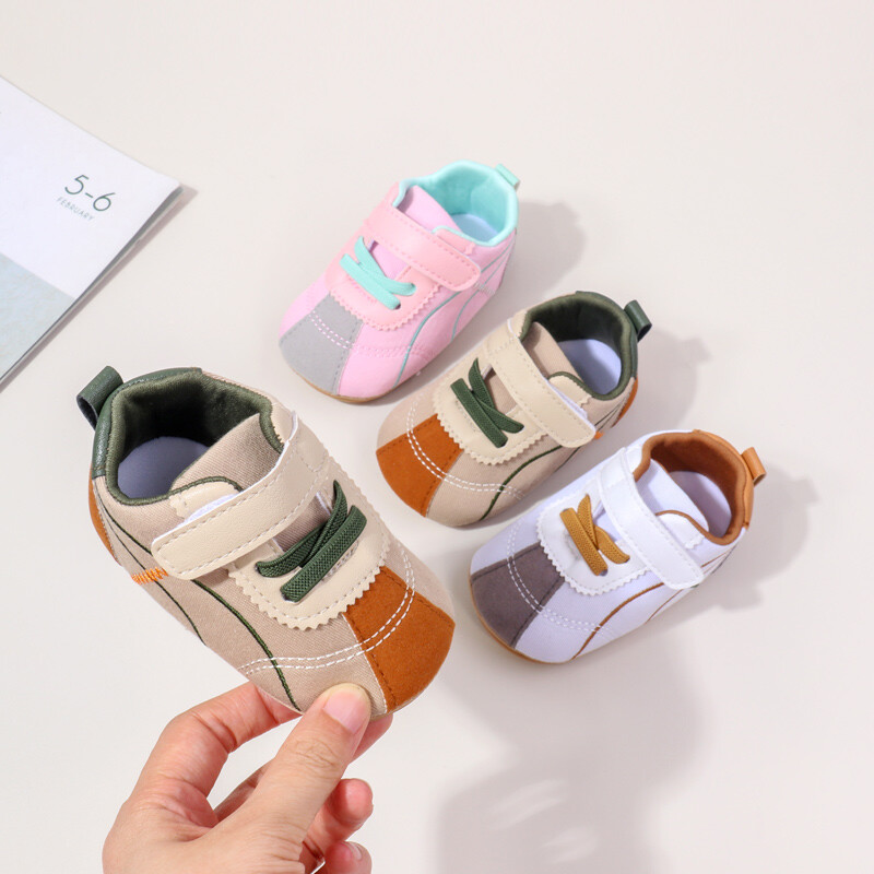 Meiteņu un zēnu pavasara un rudens modes dizains Pretslīdes sporta apavi iekštelpu āra pastaigu apavi First Walkers BXC4174