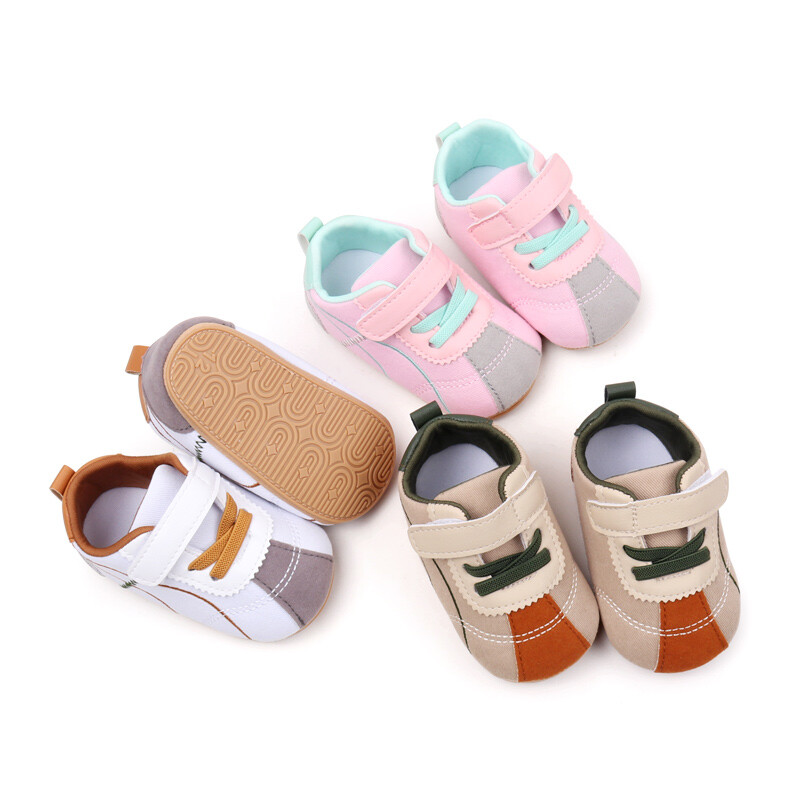 Meiteņu un zēnu pavasara un rudens modes dizains Pretslīdes sporta apavi iekštelpu āra pastaigu apavi First Walkers BXC4174