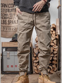 Muške modne vrećaste ravne tajice muške modne sveobuhvatne kombinezone labavog struka Haren slacks 2024.