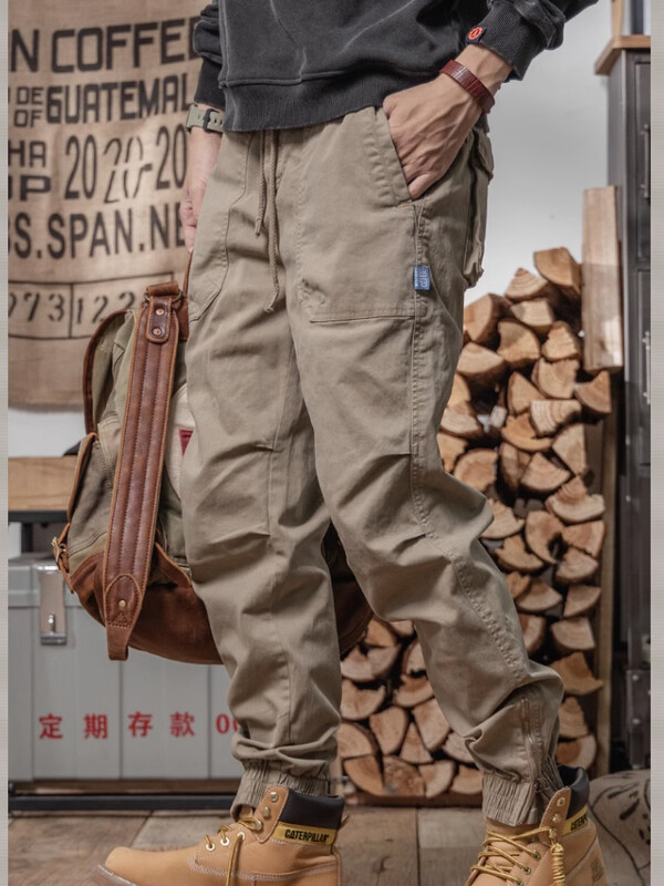 Muške modne vrećaste ravne tajice muške modne sveobuhvatne kombinezone labavog struka Haren slacks 2024.