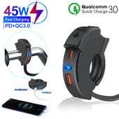 Vrući motocikl QC 3.0 USB brzi punjač, vodootporna utičnica s priključkom tipa C, nova PD utičnica za mobilne punjače od 12 V, utikač za motocikl