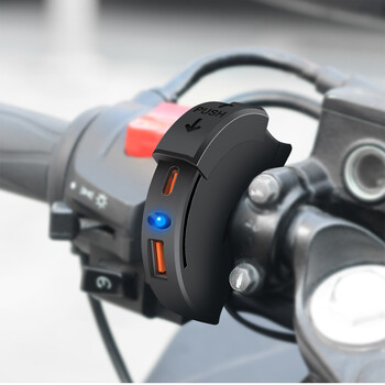 Hot Motorcycle QC 3.0 USB Fast Charger Αδιάβροχη υποδοχή με θύρα τύπου C Νέα πρίζα PD για φορητές συσκευές φορτιστές 12v για Moto Bike