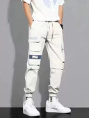 Cargo hlače vrećaste modne tajice veće veličine, muške duge hlače