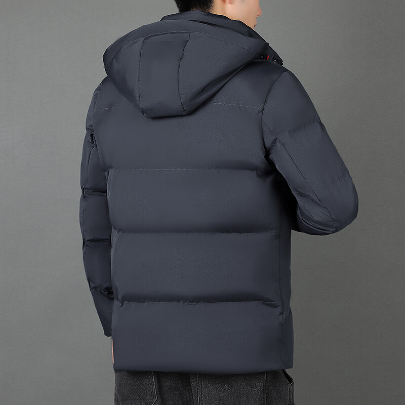 Muška poslovna modna jakna s kapuljačom, nova zima 2023., topla debela jakna od flisa s krznom, otporna na vjetar, muška klasična ležerna jakna za muškarce