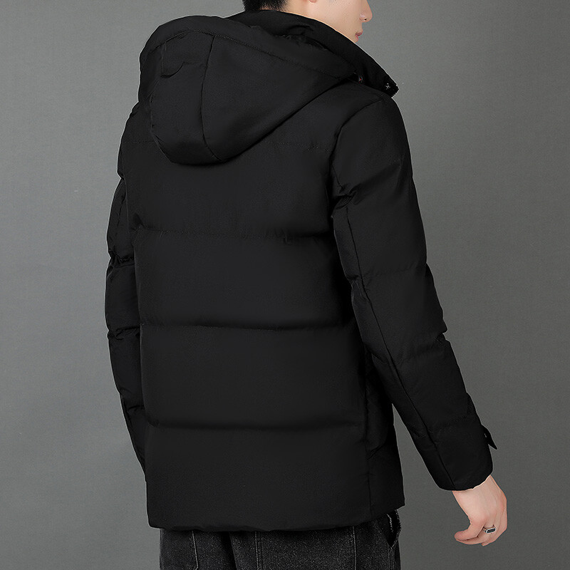 Muška poslovna modna jakna s kapuljačom, nova zima 2023., topla debela jakna od flisa s krznom, otporna na vjetar, muška klasična ležerna jakna za muškarce