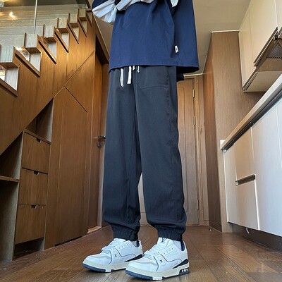 Haine pentru bărbați Îmbrăcăminte pentru bărbați Pantaloni largi Pantaloni sport pentru bărbați Pantaloni de sport cargo pentru gimnastică de mărime mare Pantaloni de jogging Y2k Jogger casual pentru transpirație