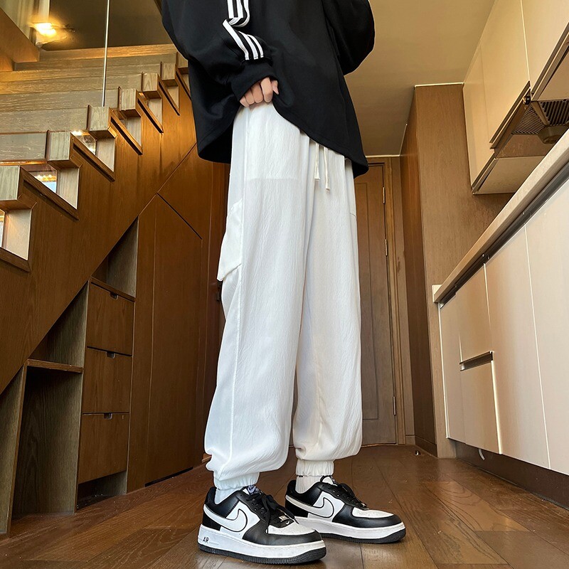Haine pentru bărbați Îmbrăcăminte pentru bărbați Pantaloni largi Pantaloni sport pentru bărbați Pantaloni de sport cargo pentru gimnastică de mărime mare Pantaloni de jogging Y2k Jogger casual pentru transpirație
