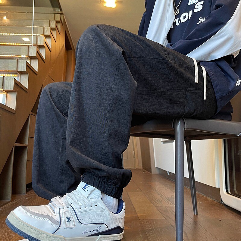 Haine pentru bărbați Îmbrăcăminte pentru bărbați Pantaloni largi Pantaloni sport pentru bărbați Pantaloni de sport cargo pentru gimnastică de mărime mare Pantaloni de jogging Y2k Jogger casual pentru transpirație