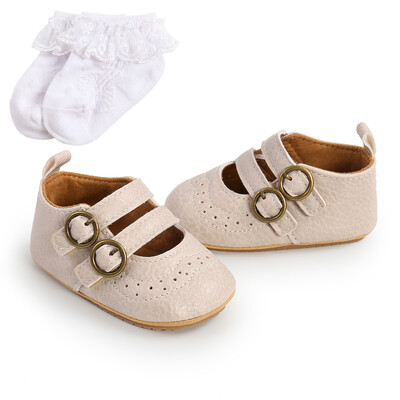 Detské protišmykové PU topánky pre prvé chôdze pre dievčatá a chlapcov, mäkká podrážka s prackou, pevné detské nazúvacie ponožkové topánky