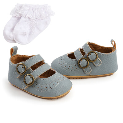 Detské protišmykové PU topánky pre prvé chôdze pre dievčatá a chlapcov, mäkká podrážka s prackou, pevné detské nazúvacie ponožkové topánky