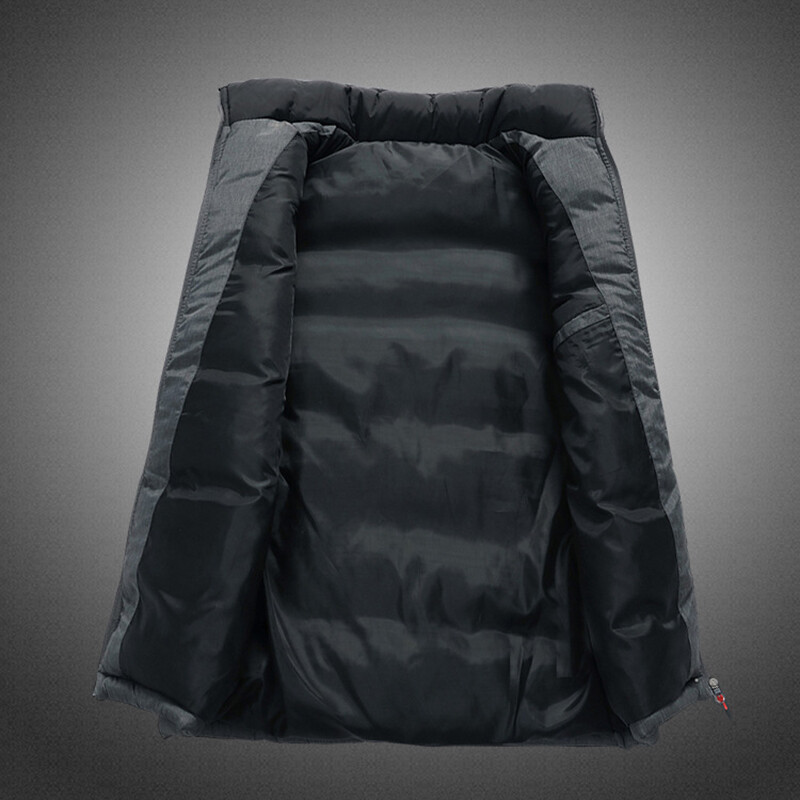 2024 Muški pamučni prsluk Jakna bez rukava Poslovna ležernost Muški pamučno podstavljeni prsluk Jesenski kaputi Muški topli ovratnik s ovratnikom