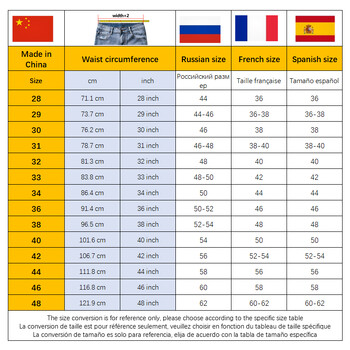 100% памук Мъжки летни тънки дънки Класически прави широки дънкови панталони Марка Удобни ежедневни панталони Плюс размер 42 44 46 48