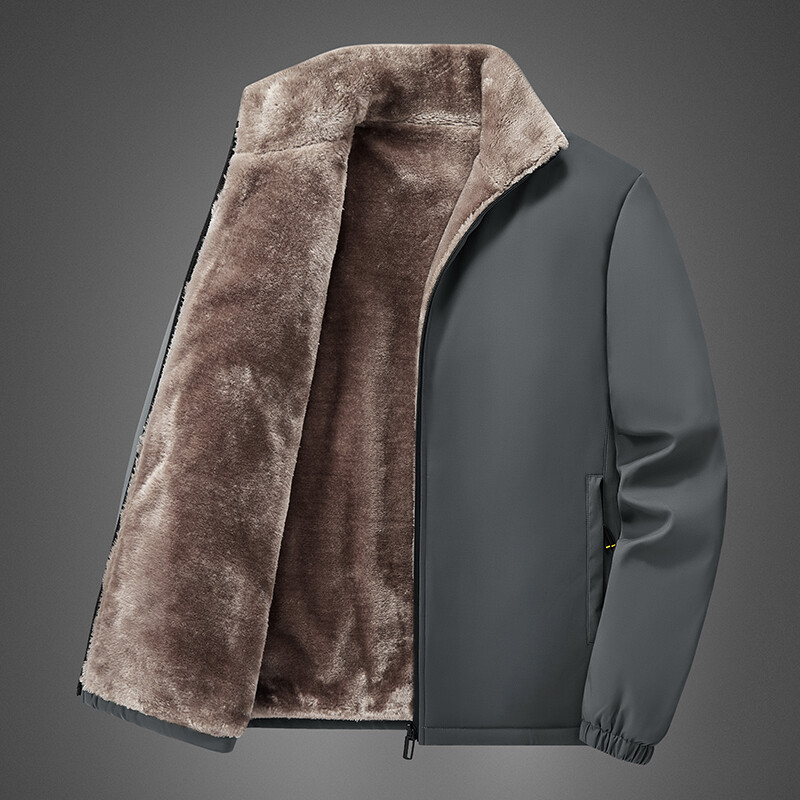 Oversize meleg polár téli dzseki új alkalmi, párnázott pamut kabát kabát férfi nagy méretű felsőruházat széldzseki bárány gyapjú parka