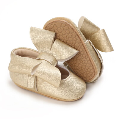 0-18M drăguț de primăvară nou-născut pantofi aurii pentru bebeluși pantofi anti-alunecare cu fundul de pânză pantofi pentru fete, eleganti, respirabili, casual, pantofi pentru prima mers pentru bebeluși