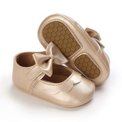 0-18M drăguț de primăvară nou-născut pantofi aurii pentru bebeluși pantofi anti-alunecare cu fundul de pânză pantofi pentru fete, eleganti, respirabili, casual, pantofi pentru prima mers pentru bebeluși