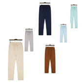 Ulična odjeća Muške hlače Ležerne jednobojne duge hlače Ravne hlače s prozračnom vrpcom Hlače Muške široke hlače