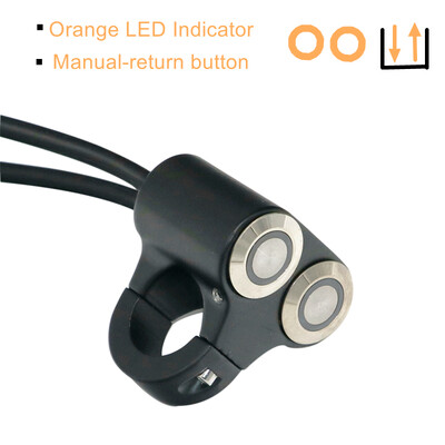 LMoDri 22mm Upravljač Prekidači za motocikle ATV Scooter Prednja svjetla Opasnost Kočnice Prekidač za svjetla za maglu ON-OFF Aluminij s indikatorom DIY