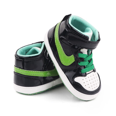 Pantofi Yibubu pentru bebeluși, pantofi clasici pentru sugari cu blocuri de culoare, pantofi confortabili pentru nou-născut, primul plimbător, cu talpă moale, pantofi pentru fetiță